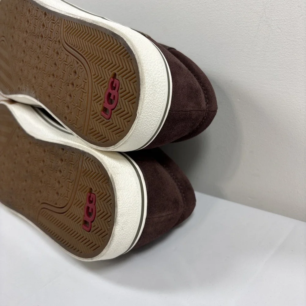 UGG Brock II Men's 13 Waterproof Sneakers Grizzly Brown Leather Suede 1098549